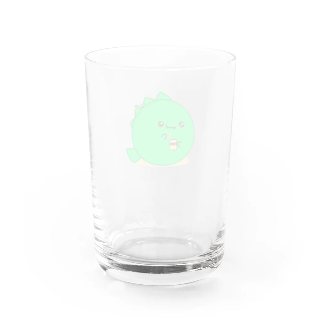 ★りりちゃん★の4-ティラノ Water Glass :back