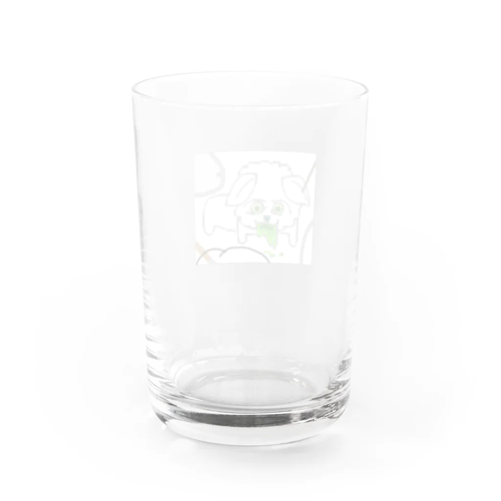 yodooshiのカテキン中毒で嘔吐する犬 Water Glass :back