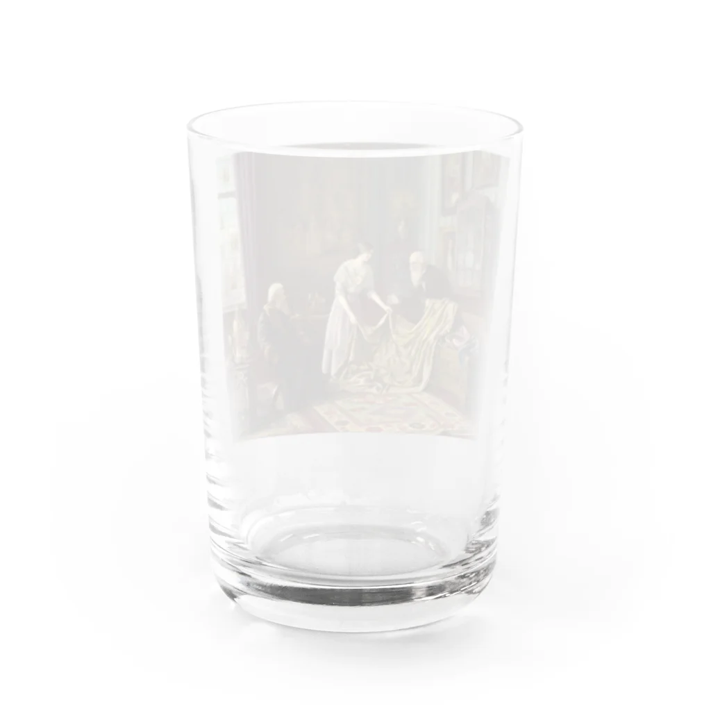世界の絵画アートグッズのカール・ヨハン・シュぺルター 《アンティーク・ディーラーの店で》 Water Glass :back