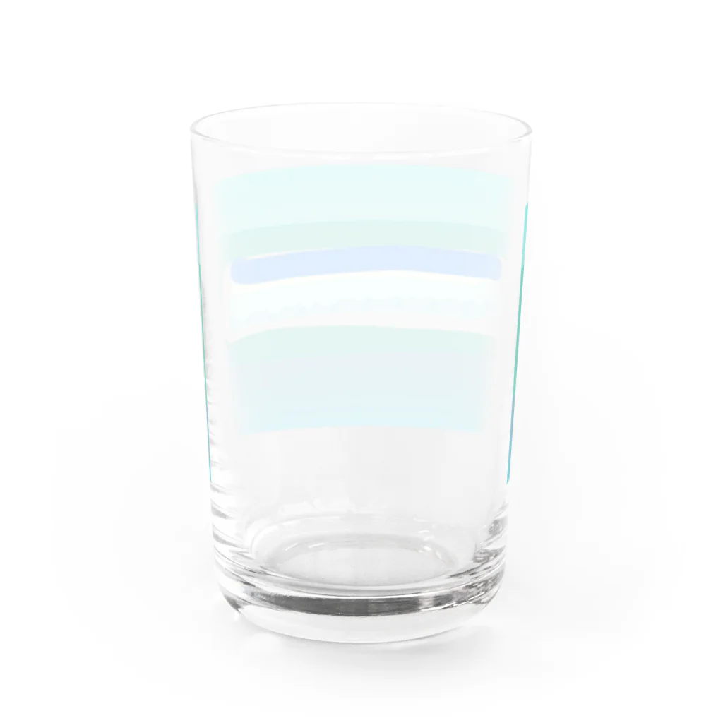 プーショップの田んぼのコンポジション〜稲刈りの季節2〜 Water Glass :back