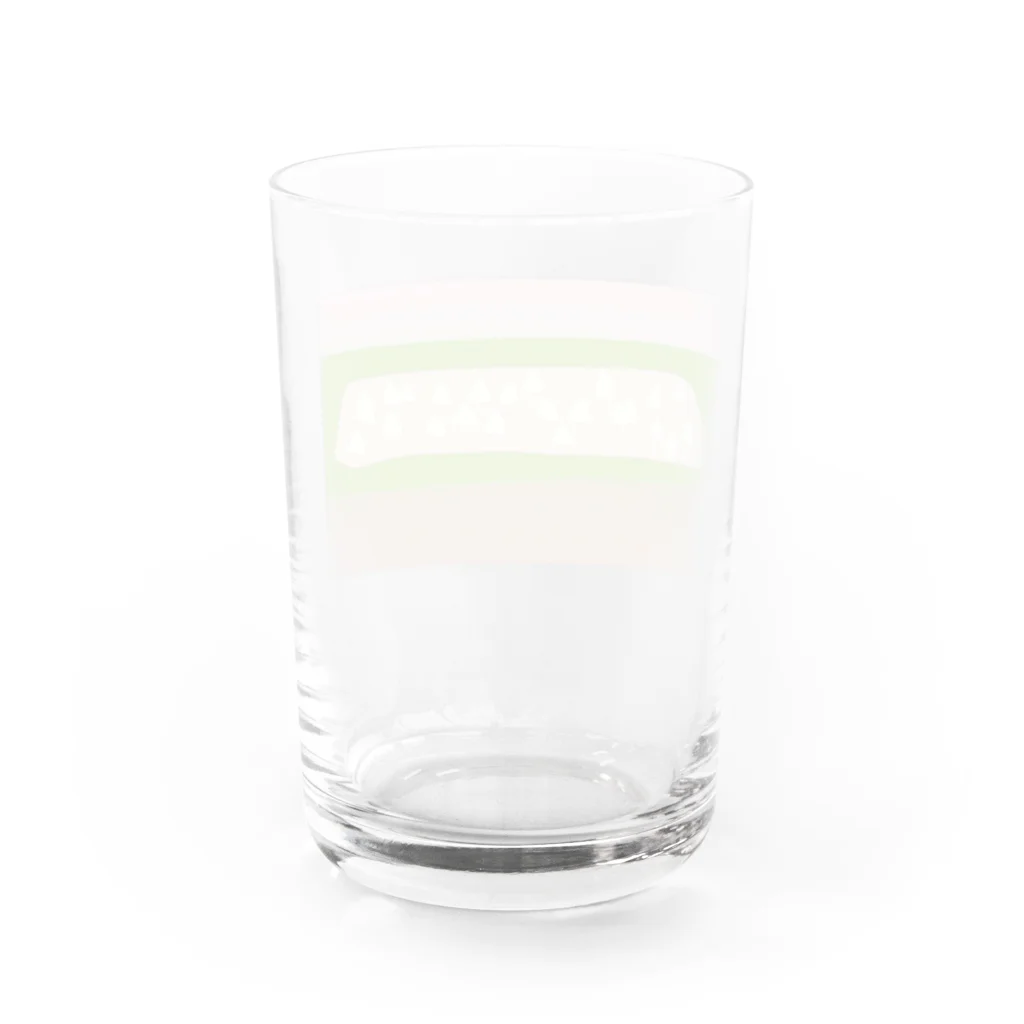 プーショップの田んぼのコンポジション〜稲刈りの季節〜 Water Glass :back