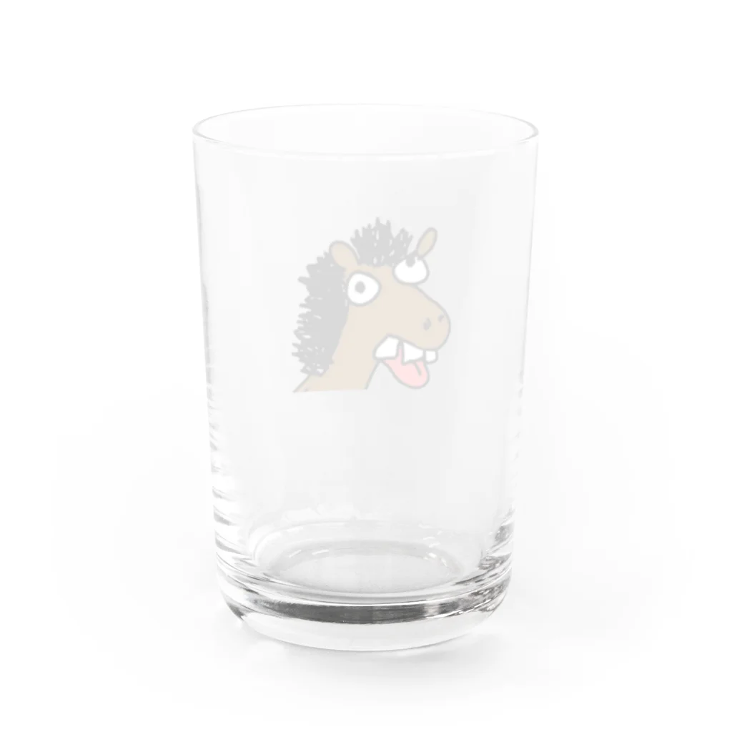 うまさん🐴のうまさん Water Glass :back