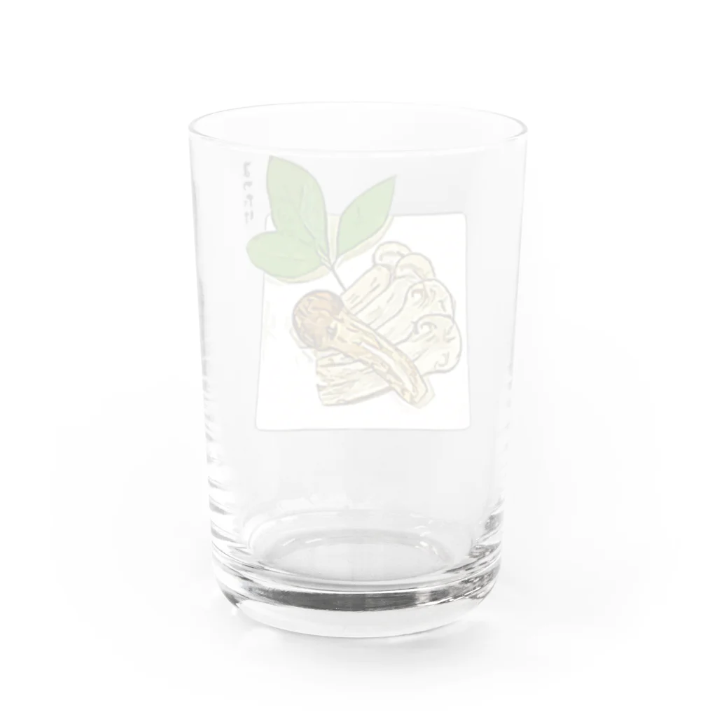 脂身通信Ｚの秋田県産の松茸（スライス） グラス反対面