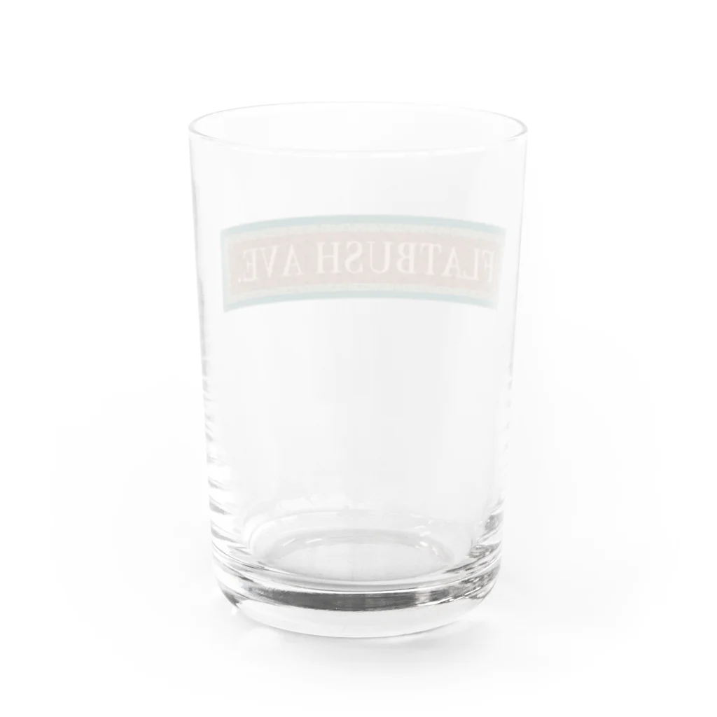 Westmorland(Tropical)のFLAT BUSH AV BrooklynN.Y Water Glass :back