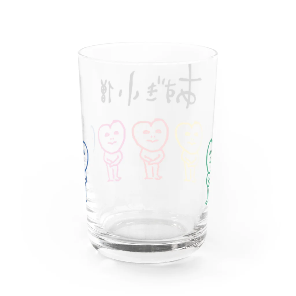 あずき小僧屋さんのあずき小僧（戦隊）① Water Glass :back