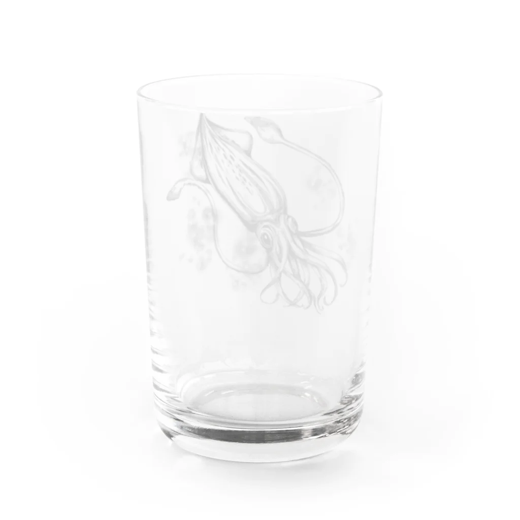 翠色の眼鏡の烏賊(ブラック) グラス反対面