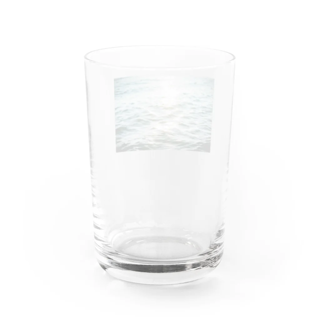 さんかくのかたちときろくのキラキラ　カガヤク Water Glass :back