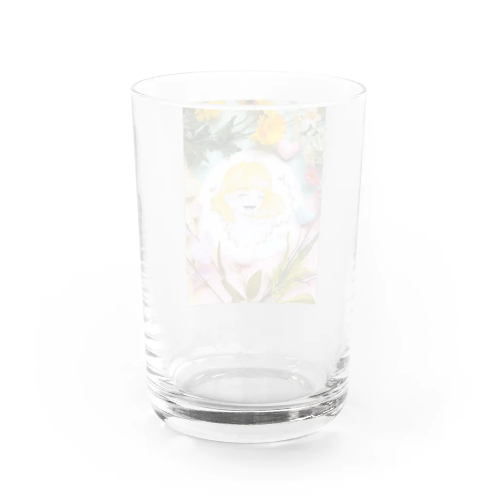 Heart selectionのスマイルガール Water Glass :back