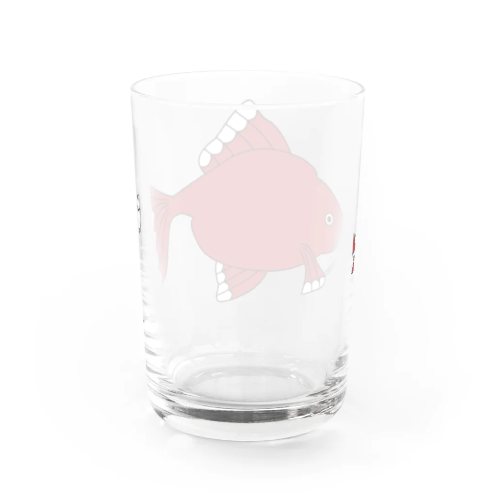 Amiの風車赤金魚 Water Glass :back