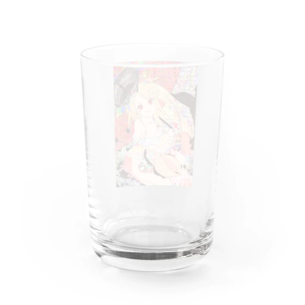 放蕩娘の売店のゲイシャコンニチハ Water Glass :back