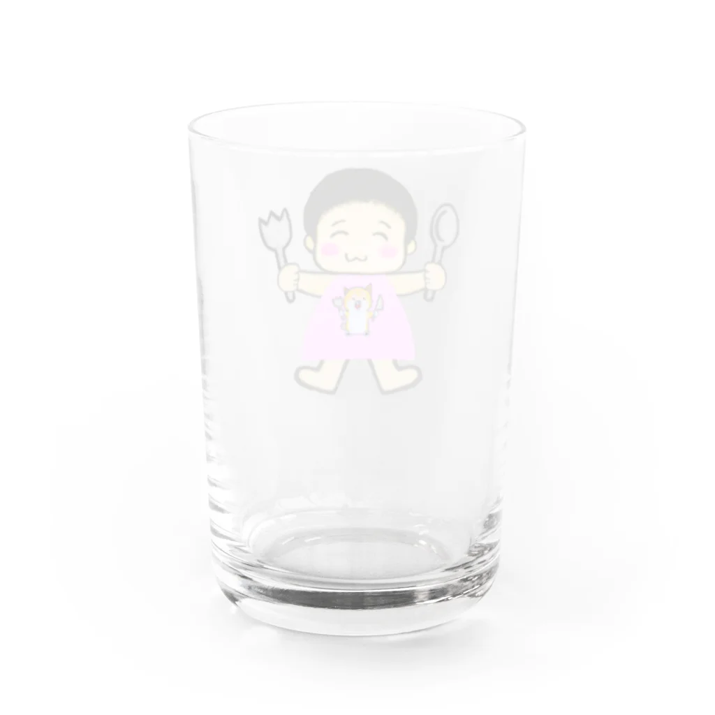 ちびもりのいただきま〜す❣️ Water Glass :back