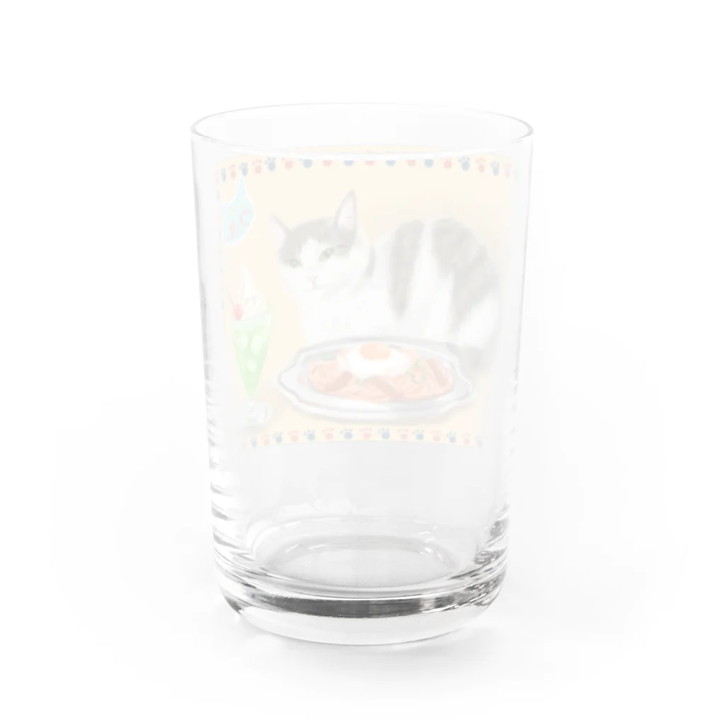 Ａｔｅｌｉｅｒ　Ｈｅｕｒｅｕｘのカフェネコ・昭和レトロ〈ナポリタンとクリームソーダ〉 Water Glass :back