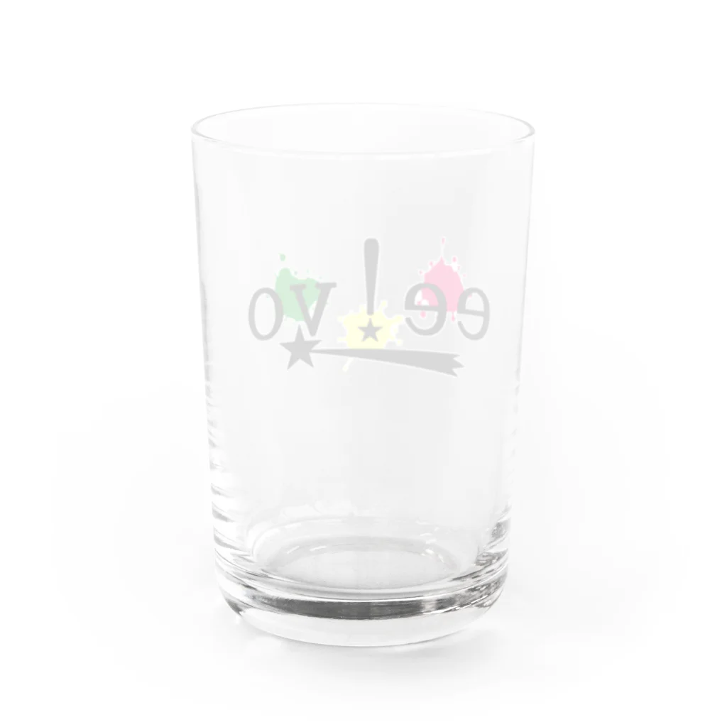 ものもの屋さん【ee!vo公式】のee!vo旧式ロゴ Water Glass :back