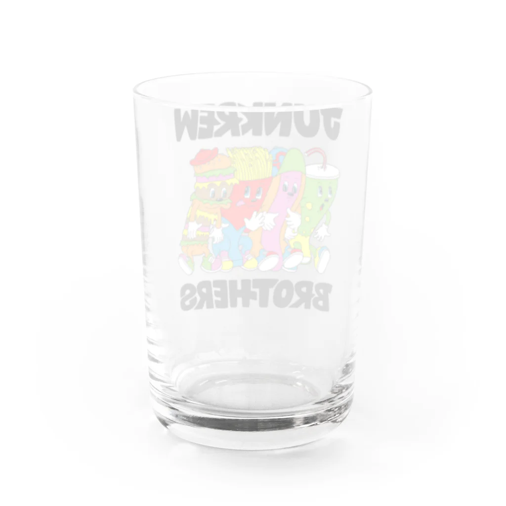 文字８フレッシュ！のJUNKREW BROS glass グラス反対面