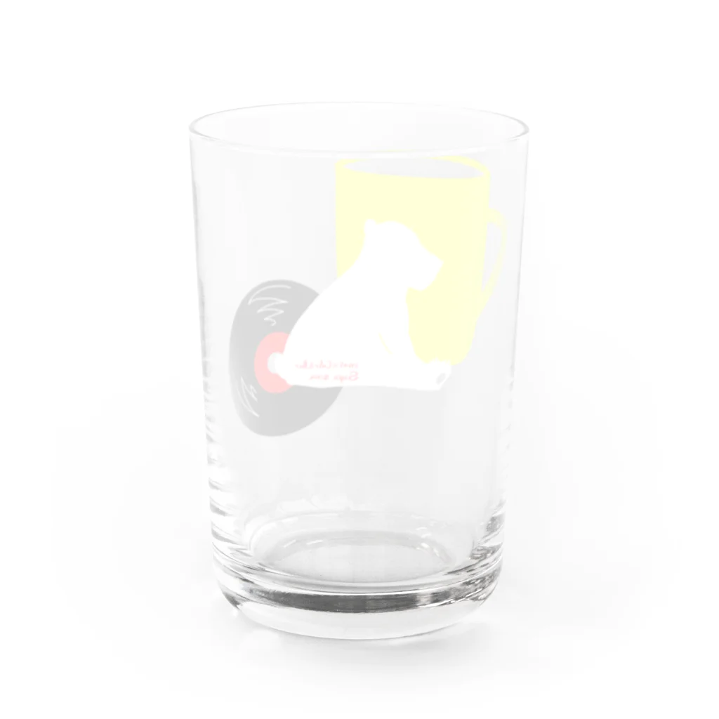 音楽喫茶そぽしなのカップ＆シロクマ＆レコード Water Glass :back