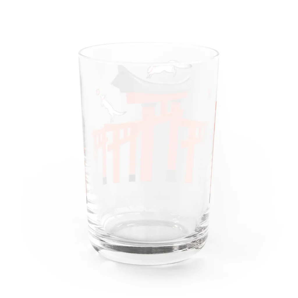 Amiの狐の手毬唄-鳥居- Water Glass :back