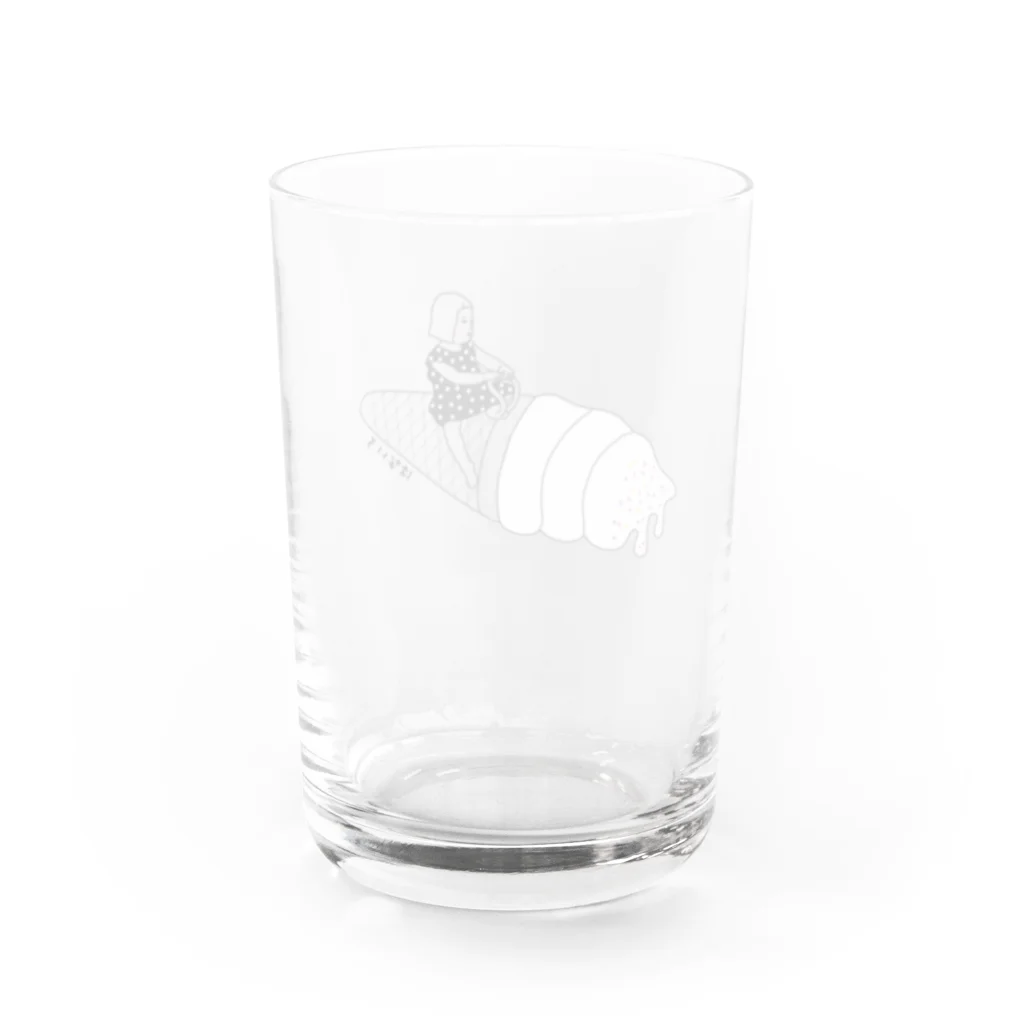 ハナイロの童乗　アイスクリーム Water Glass :back