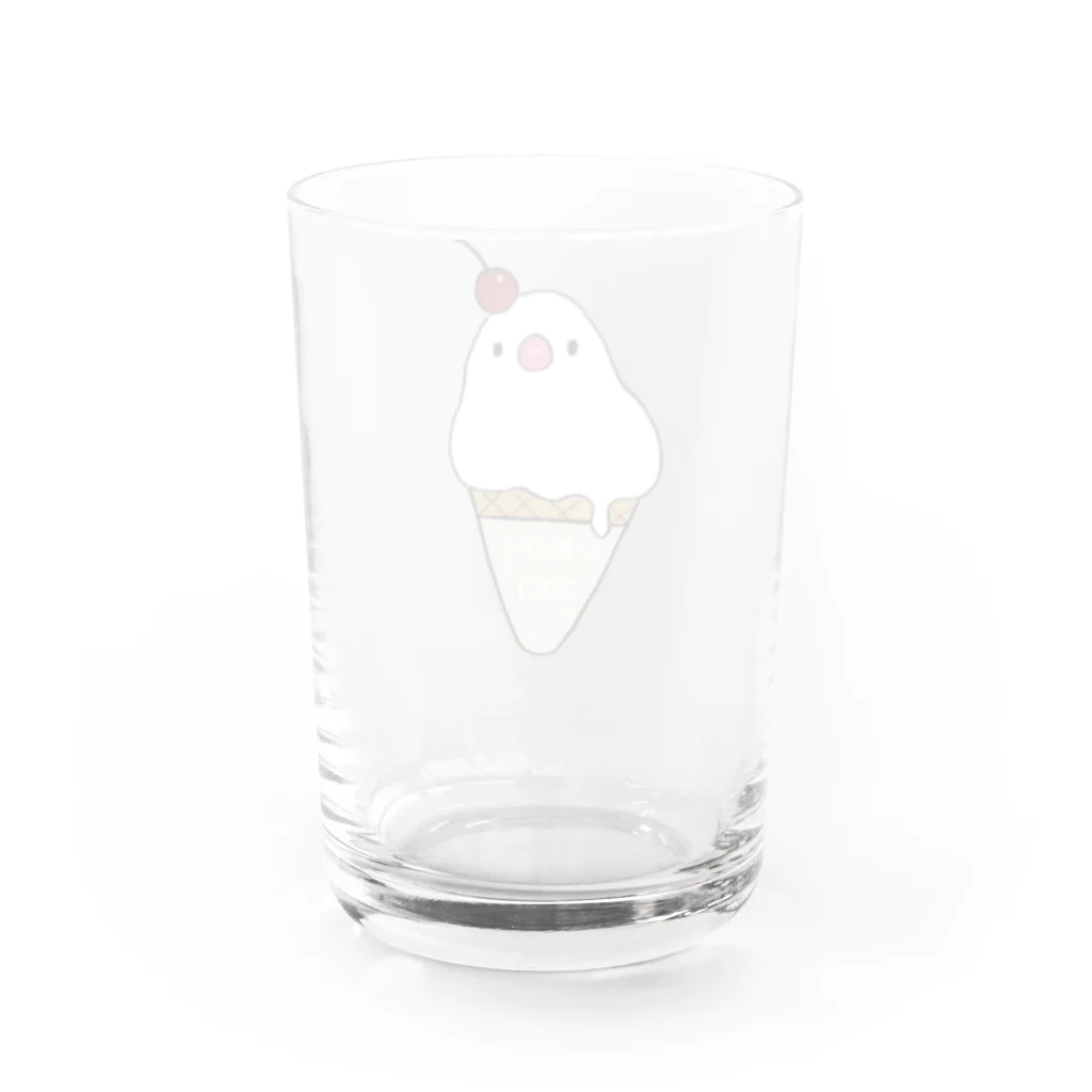 バニラ＆チッチの文鳥の日 2021 Water Glass :back