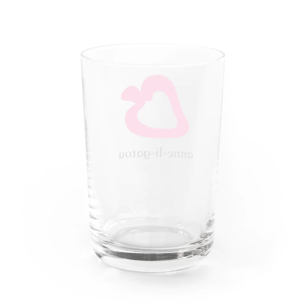 anne-li-gatouのロゴグッズ Water Glass :back