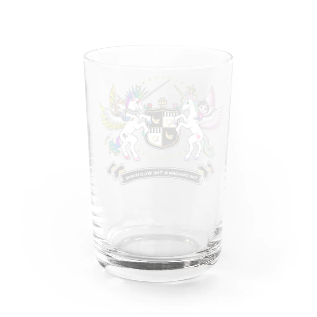 7IRO GLAMOUROUSの『ユニコーンとあばれ馬！』オリジナルグラス☆ Water Glass :back