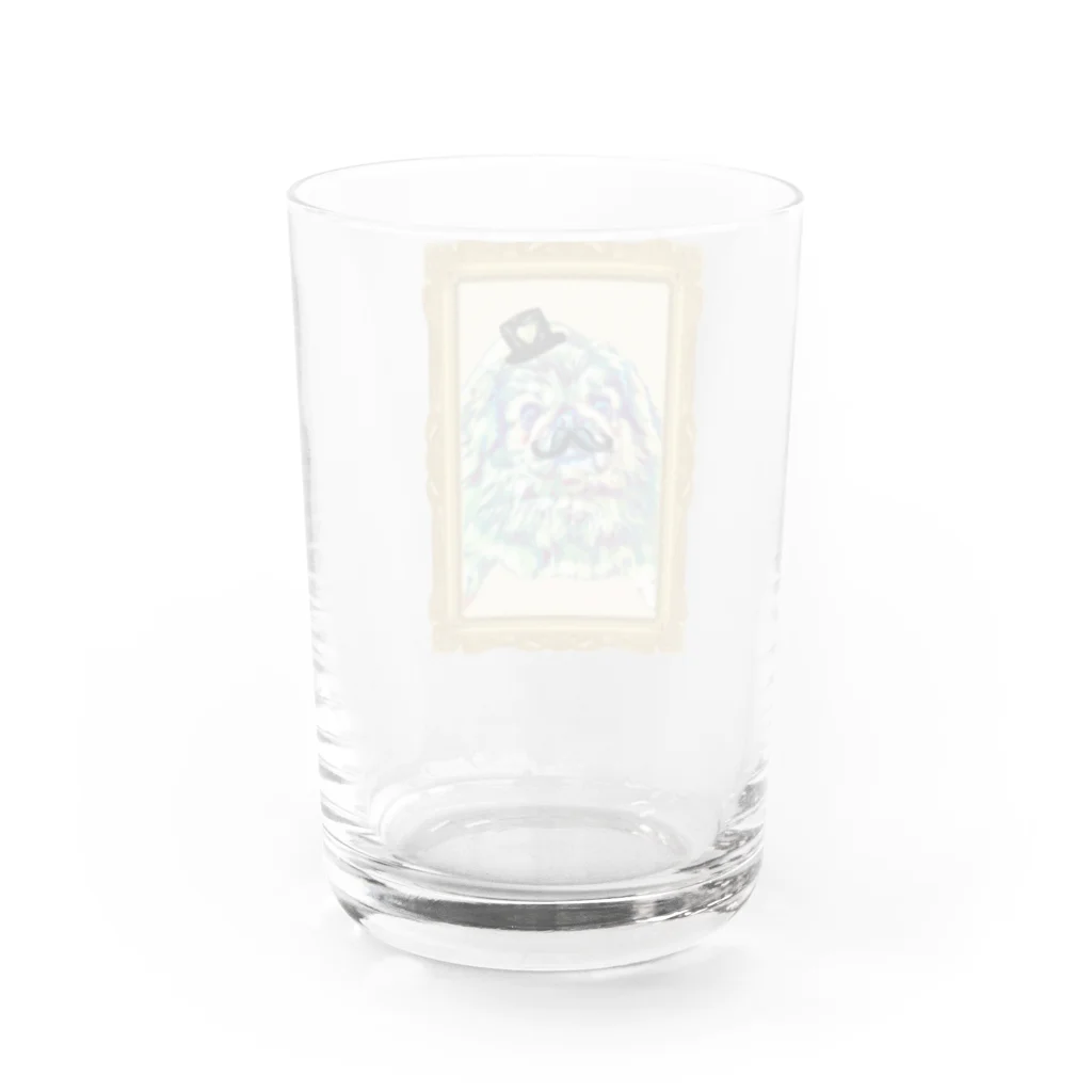 ペキニーズ好きによるペキニーズグッズ屋さんのペキニーズ男爵 Water Glass :back