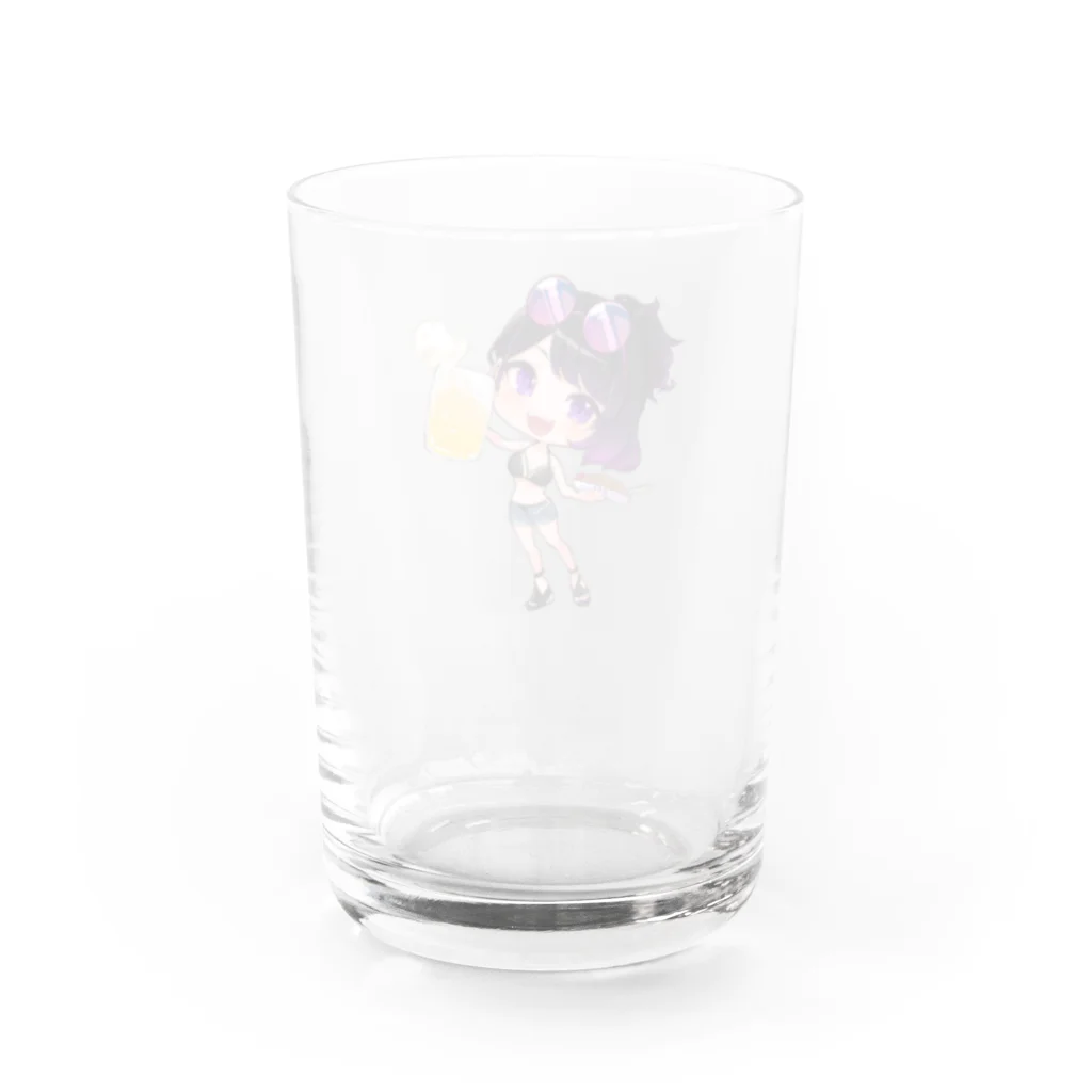 スナック酒呑🥃😈の8月アクキー絵グッズ🥃😈 Water Glass :back