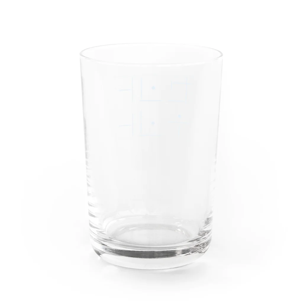 あきもりのセントテント ロゴ Water Glass :back