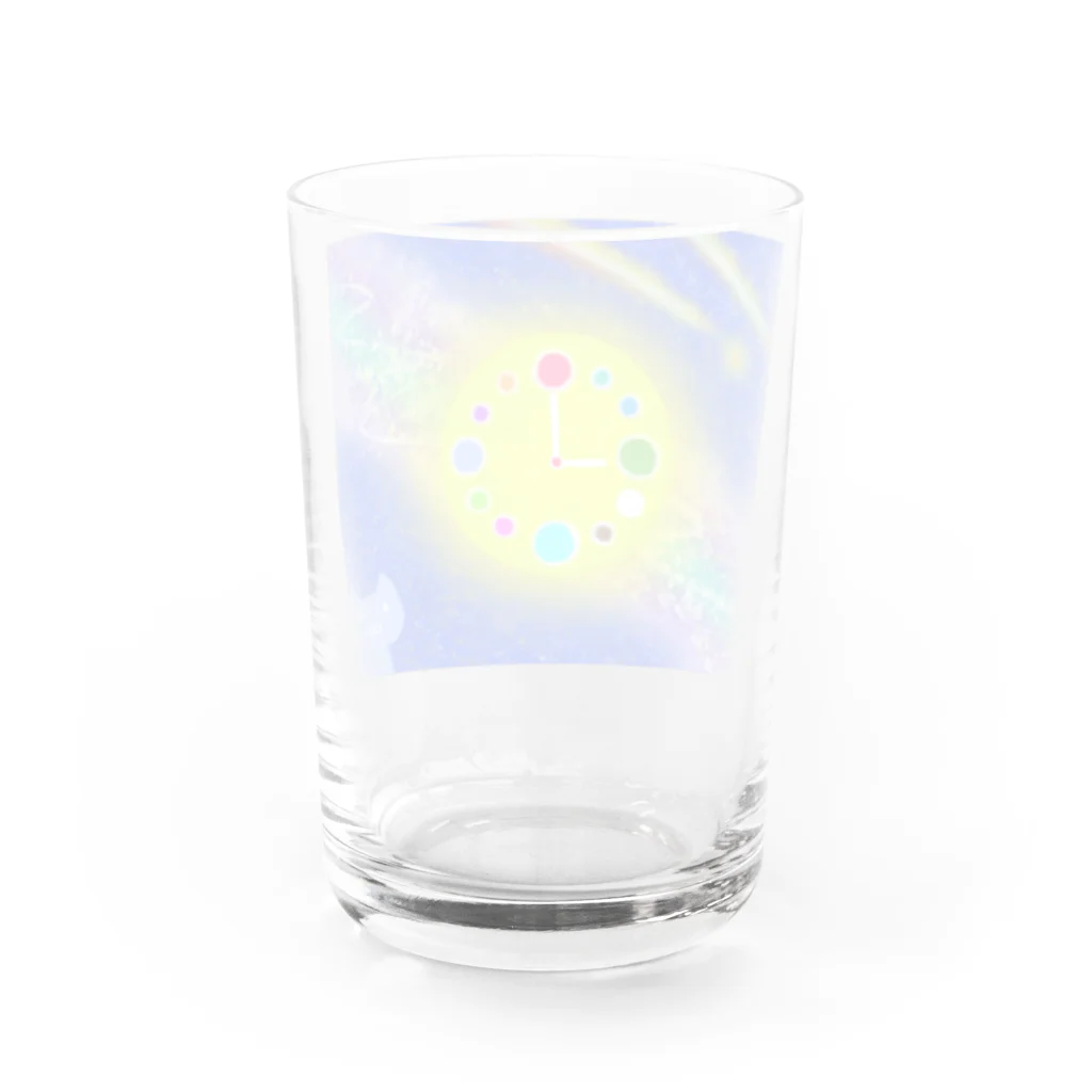 ひがしぐもの月時計 Water Glass :back