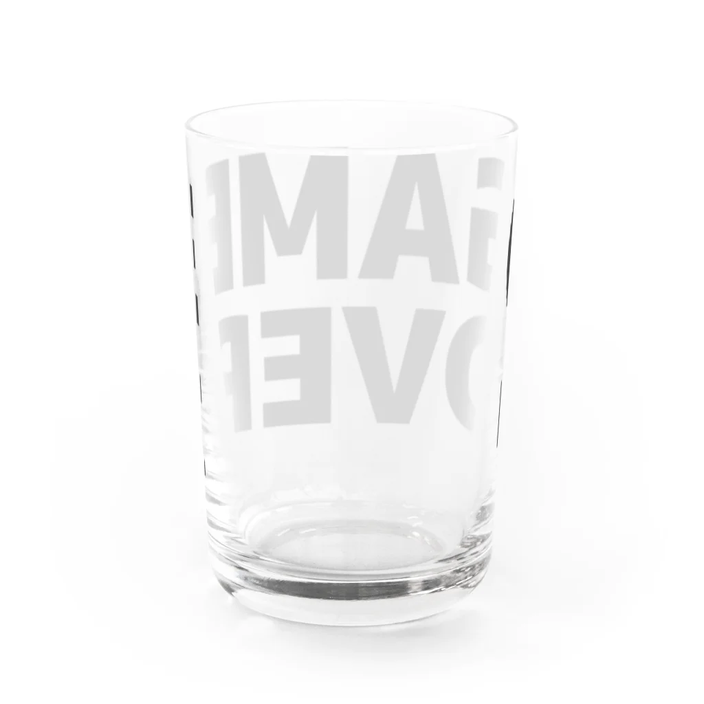 TOKYO LOGOSHOP 東京ロゴショップのGAMEOVER-ゲームオーバー- Water Glass :back