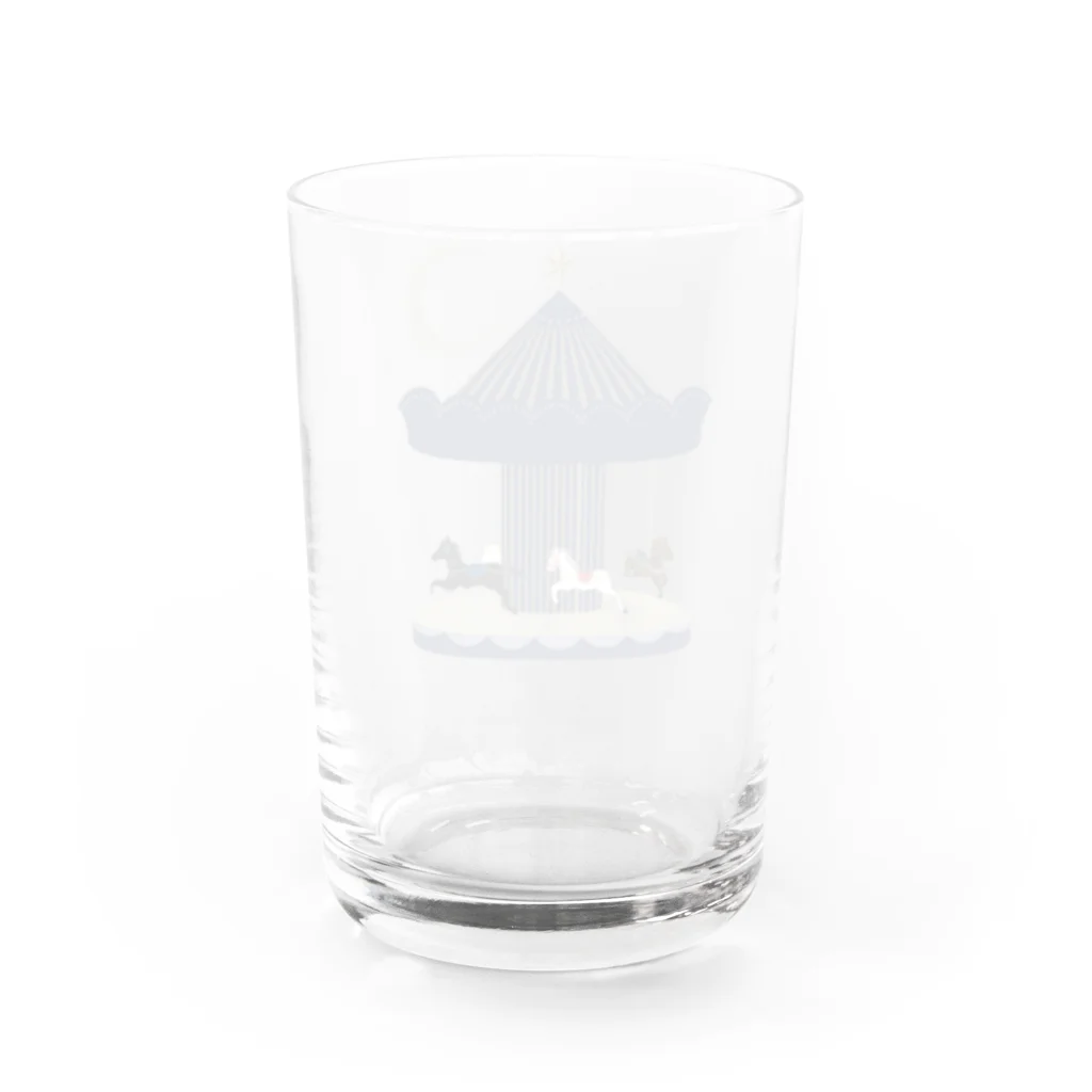 ぴよねこ(nikoneko)の月夜のメリーゴーランド Water Glass :back