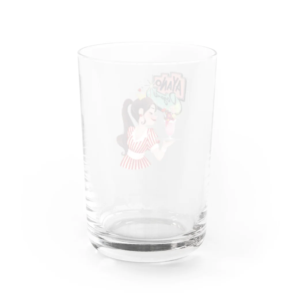 ayanodaganeのＤＩＮＥＲ ＤＡＧＡＮＥ Water Glass :back