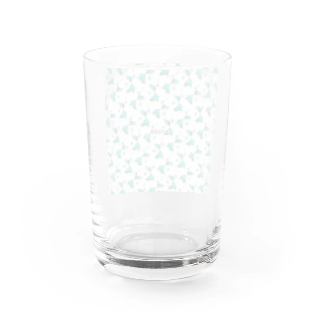 【ホラー専門店】ジルショップの絵画風さわやかグリーン Water Glass :back