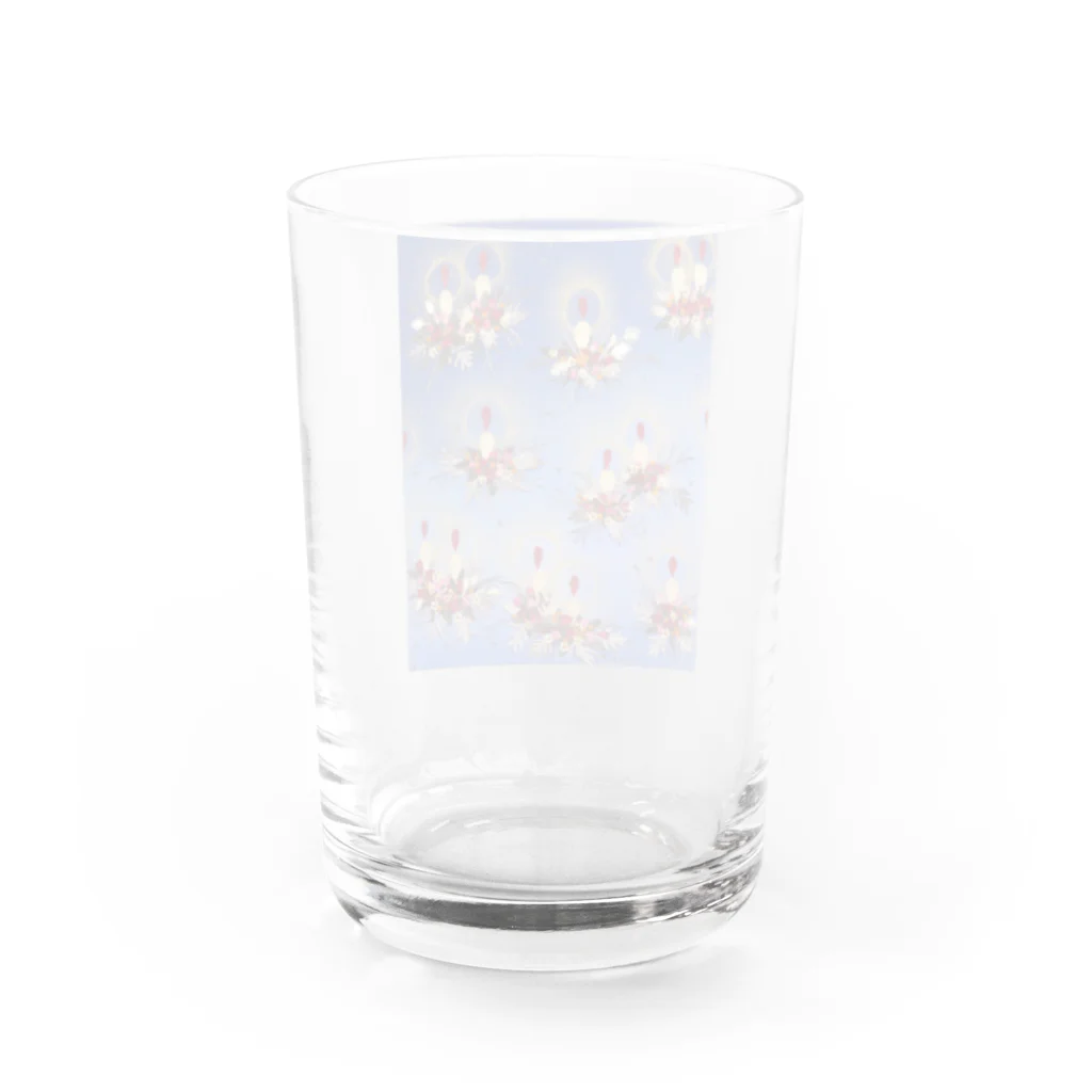 花エヴリのクリスマスキャンドル Water Glass :back