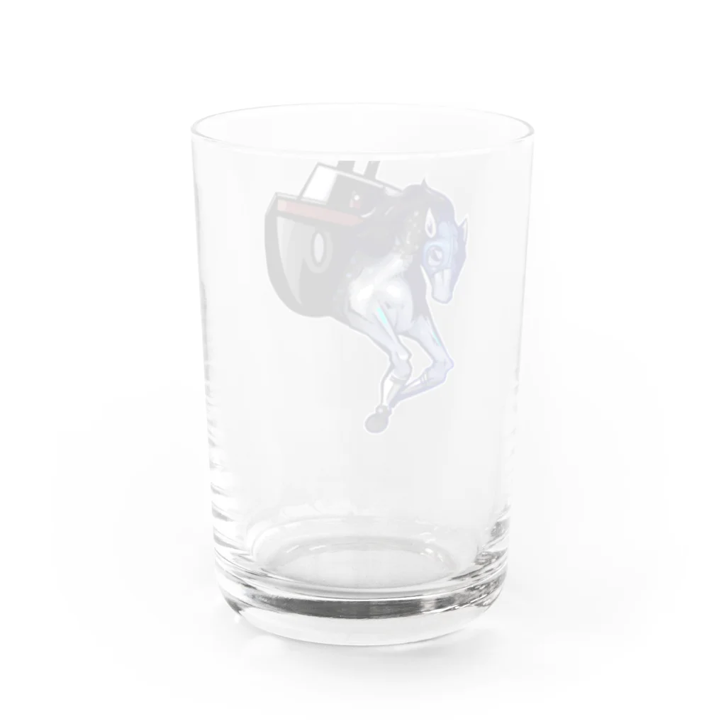 こび2号🐴の黒船来航グラス。 Water Glass :back