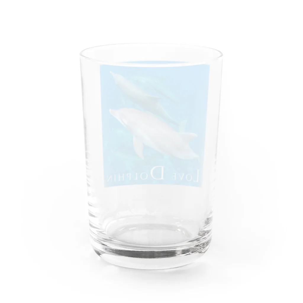 BLUE DOLPHINのLove Dolphin 5 Water Glass :back