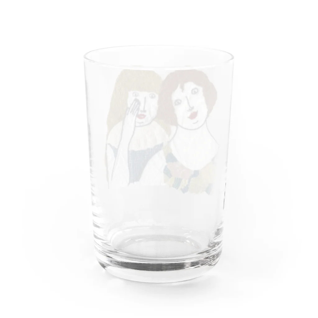 刺繍／QQの刺繍／ひそひそ Water Glass :back