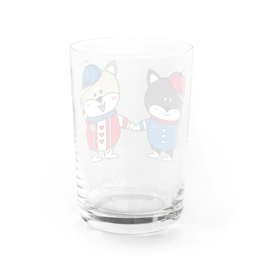 黒柴の梅吉でやんすのがんばろう！ Water Glass :back