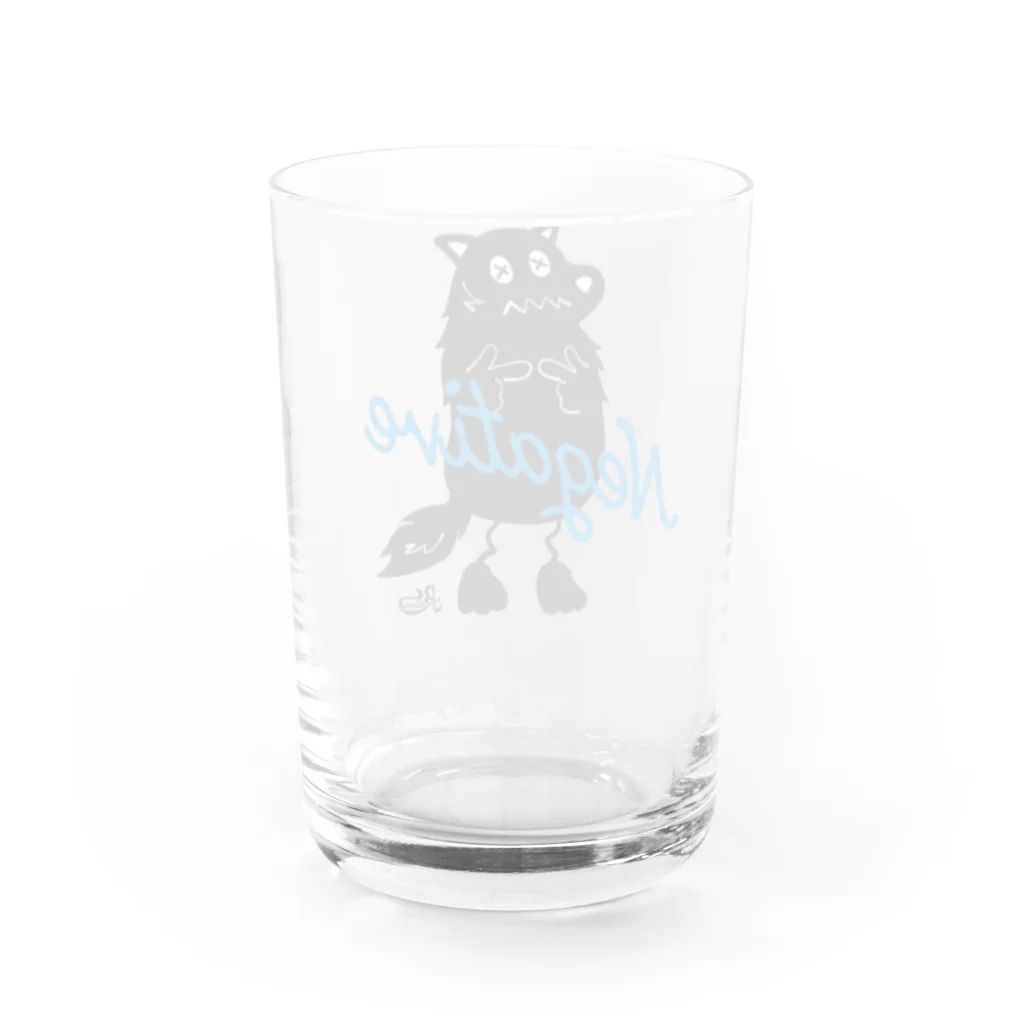 kocoon（コクーン）のネガティブ犬 Water Glass :back