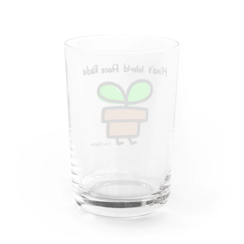 Minaの鉢子グラス Water Glass :back