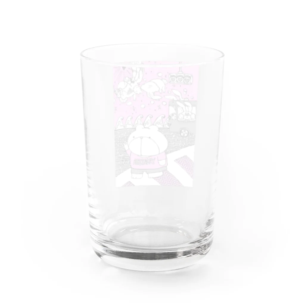 【Yuwiiの店】ゆぅぅぃーのうさ恋★くまさんにズキューーーーーン！ Water Glass :back