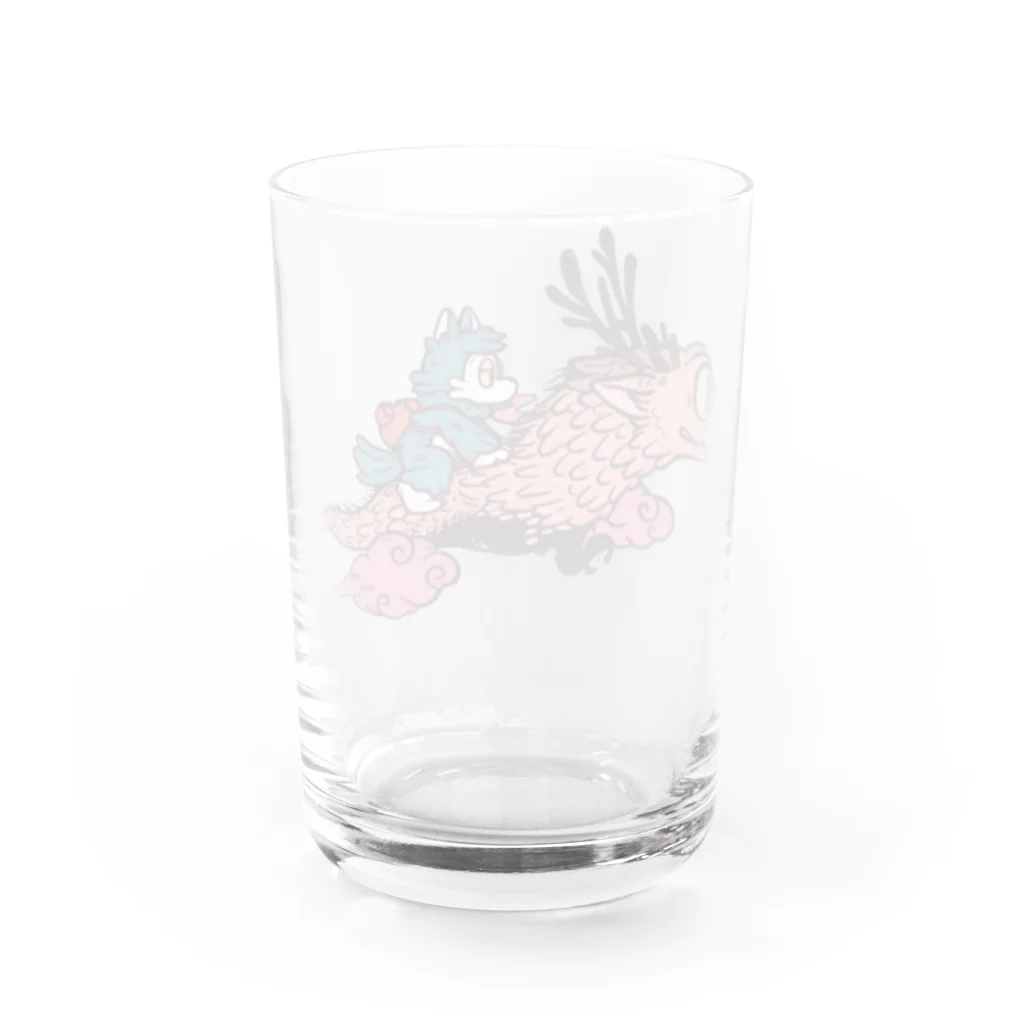 あらいきりこのおおかみくんと龍 Water Glass :back