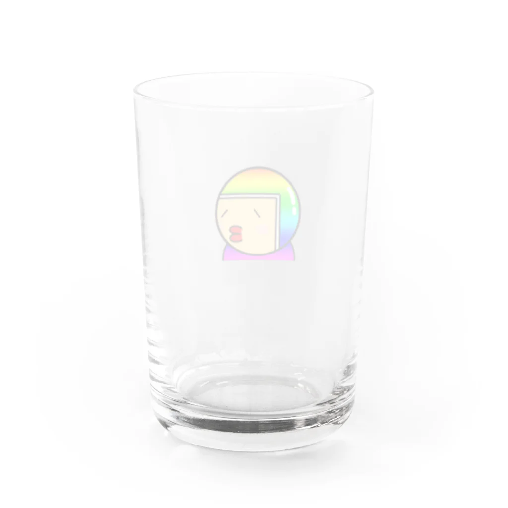 ミライクリエイティブの創造神　にぷにょのにぷにょ Water Glass :back
