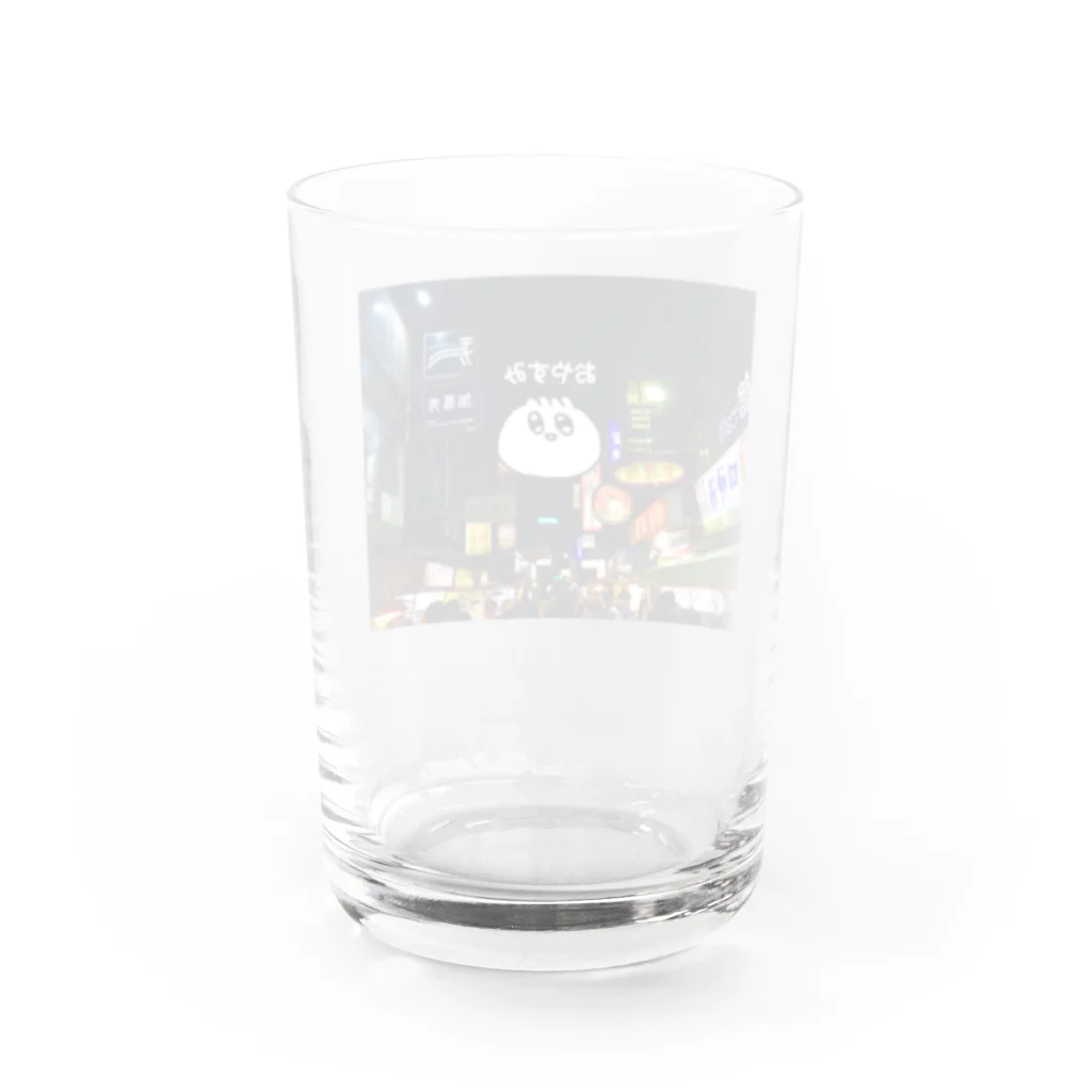 クマ熊のおやすみーとばん Water Glass :back