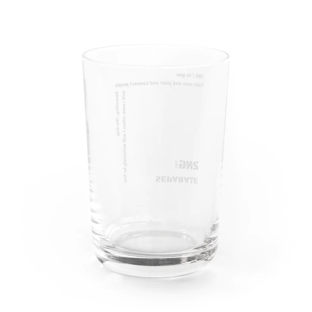 TUNAGIの2nagero LOGO Water Glass :back