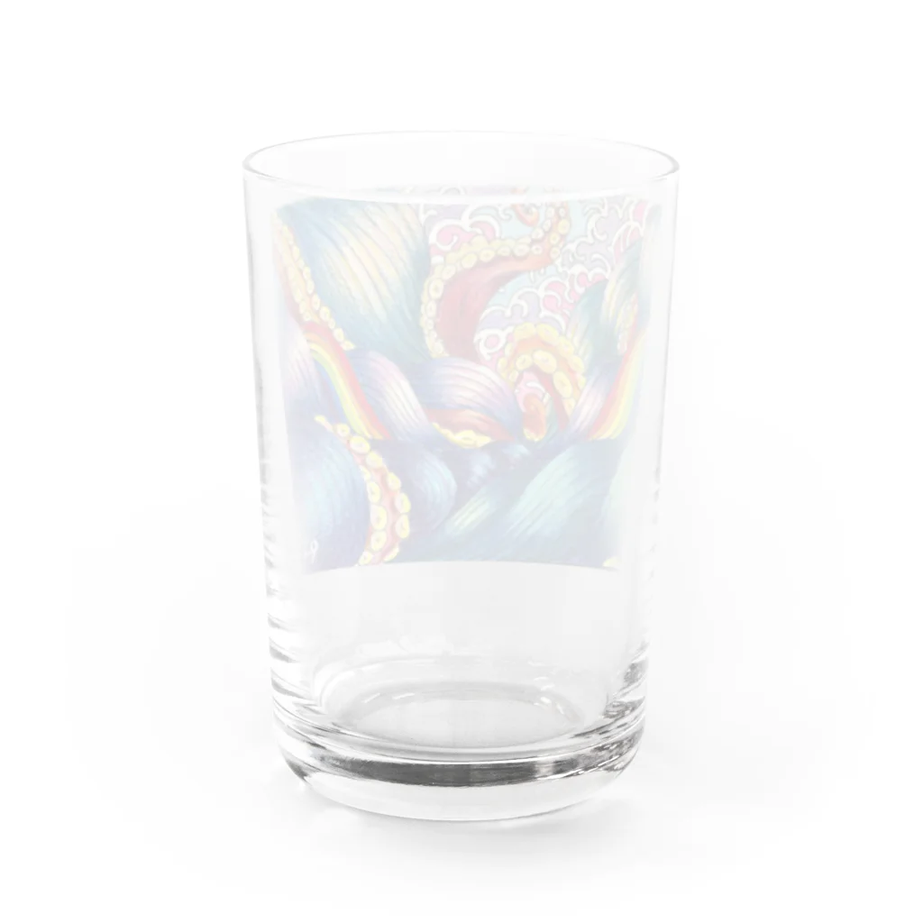 涼　06商店の虹波 Water Glass :back