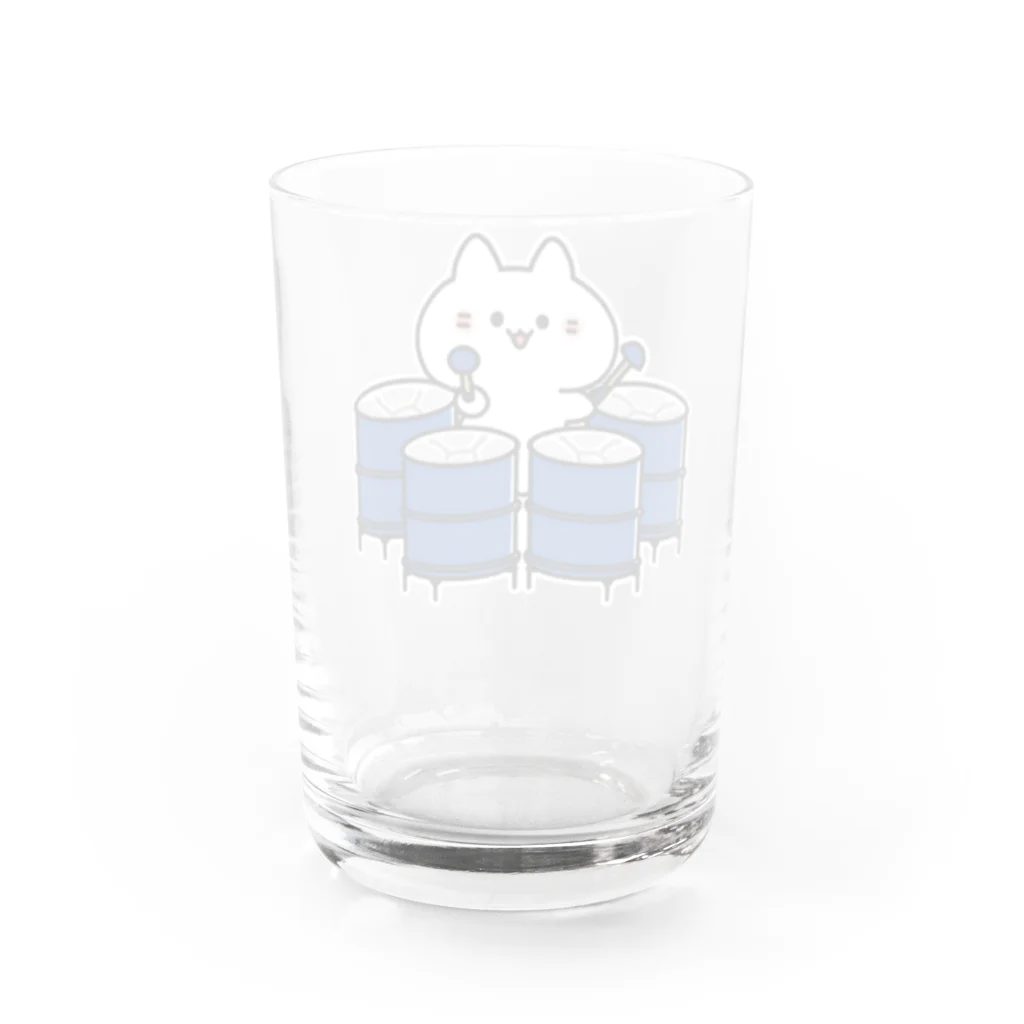  ふじねこ屋のテナーベースパンねこ Water Glass :back