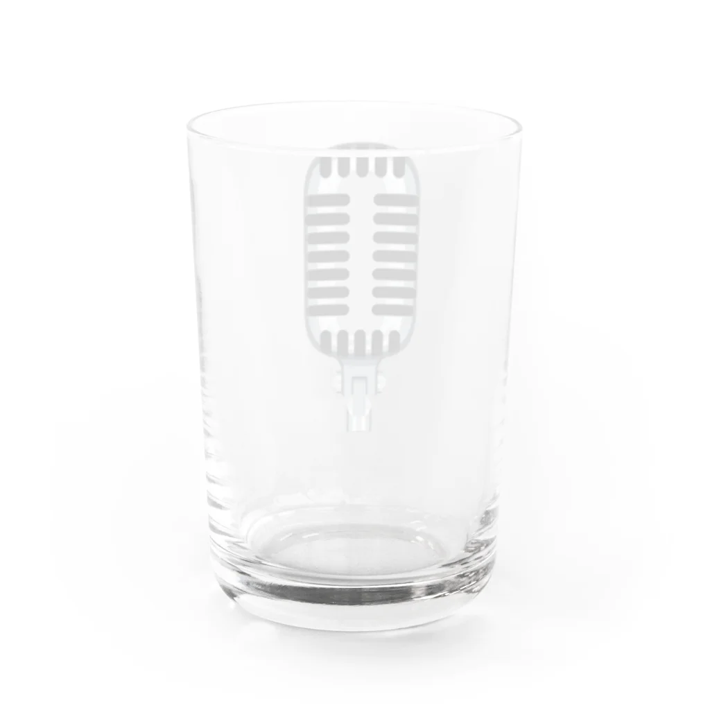 kimchinのRockなガイコツマイク Water Glass :back