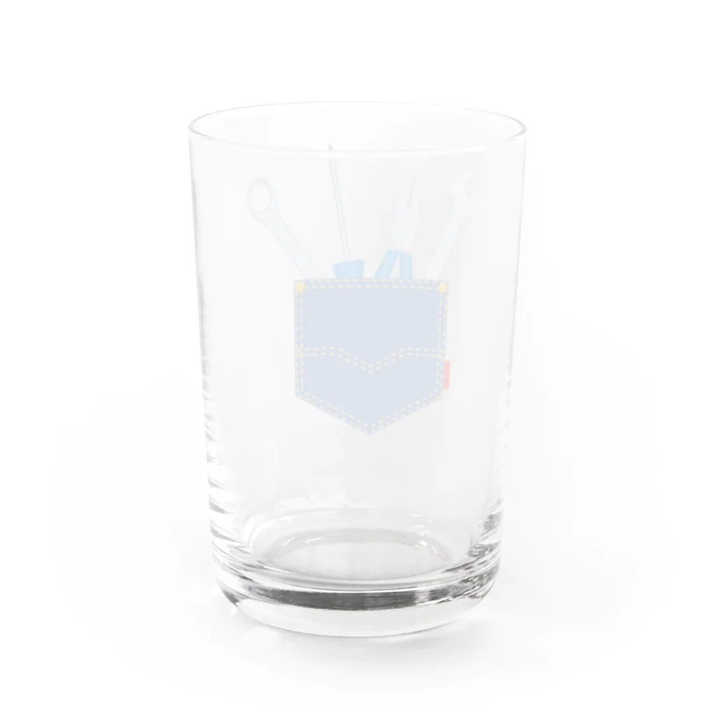 kimchinの ポケットに入った工具 Water Glass :back