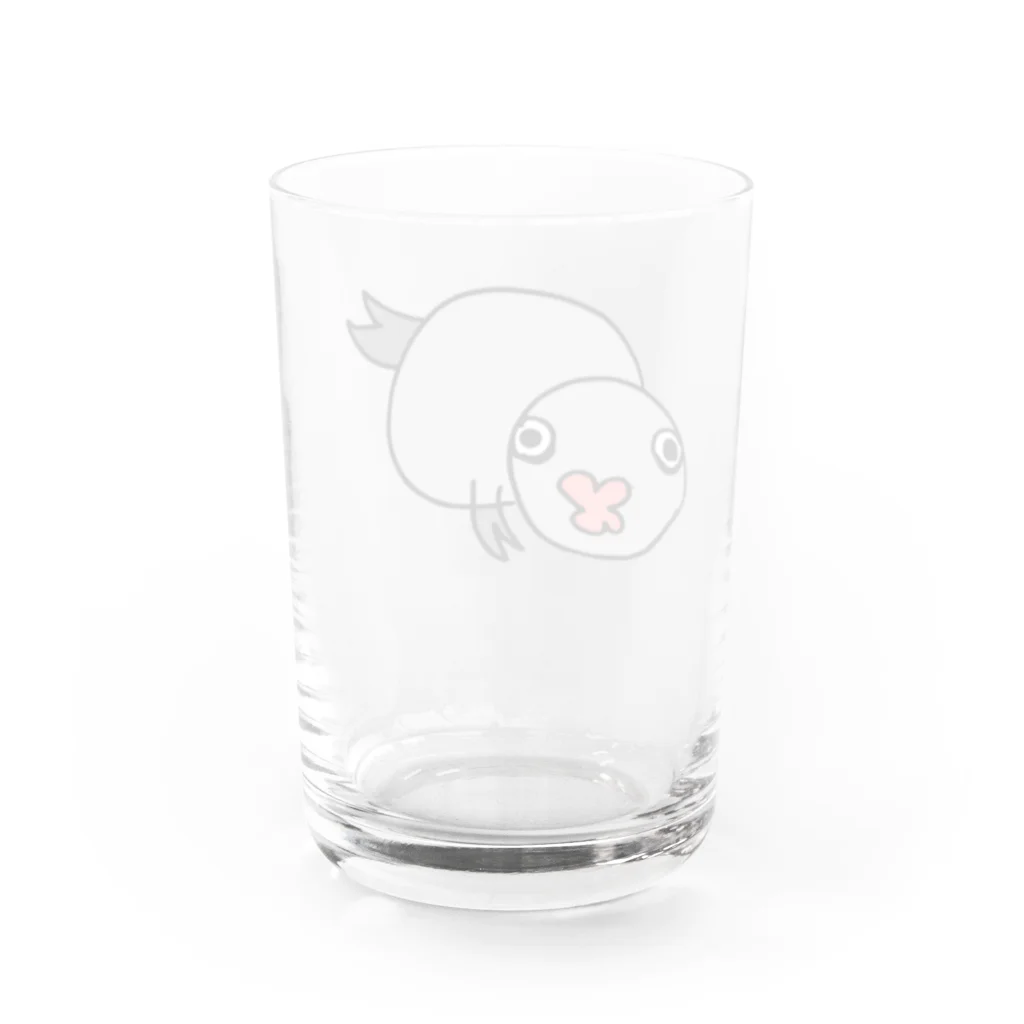 Ｂ型最強グッズのさかな Water Glass :back