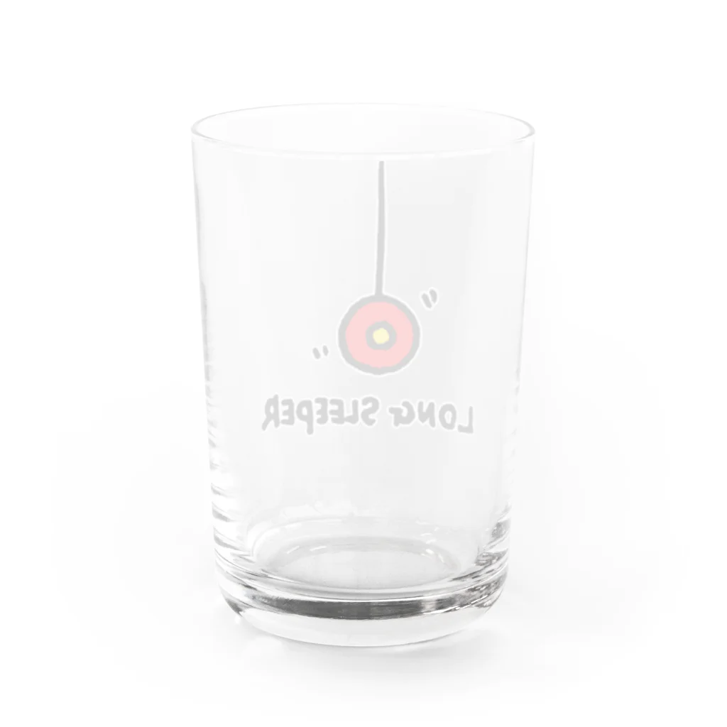 Mark Squier Design SUZURI店のLONG SLEEPER  Water Glass :back